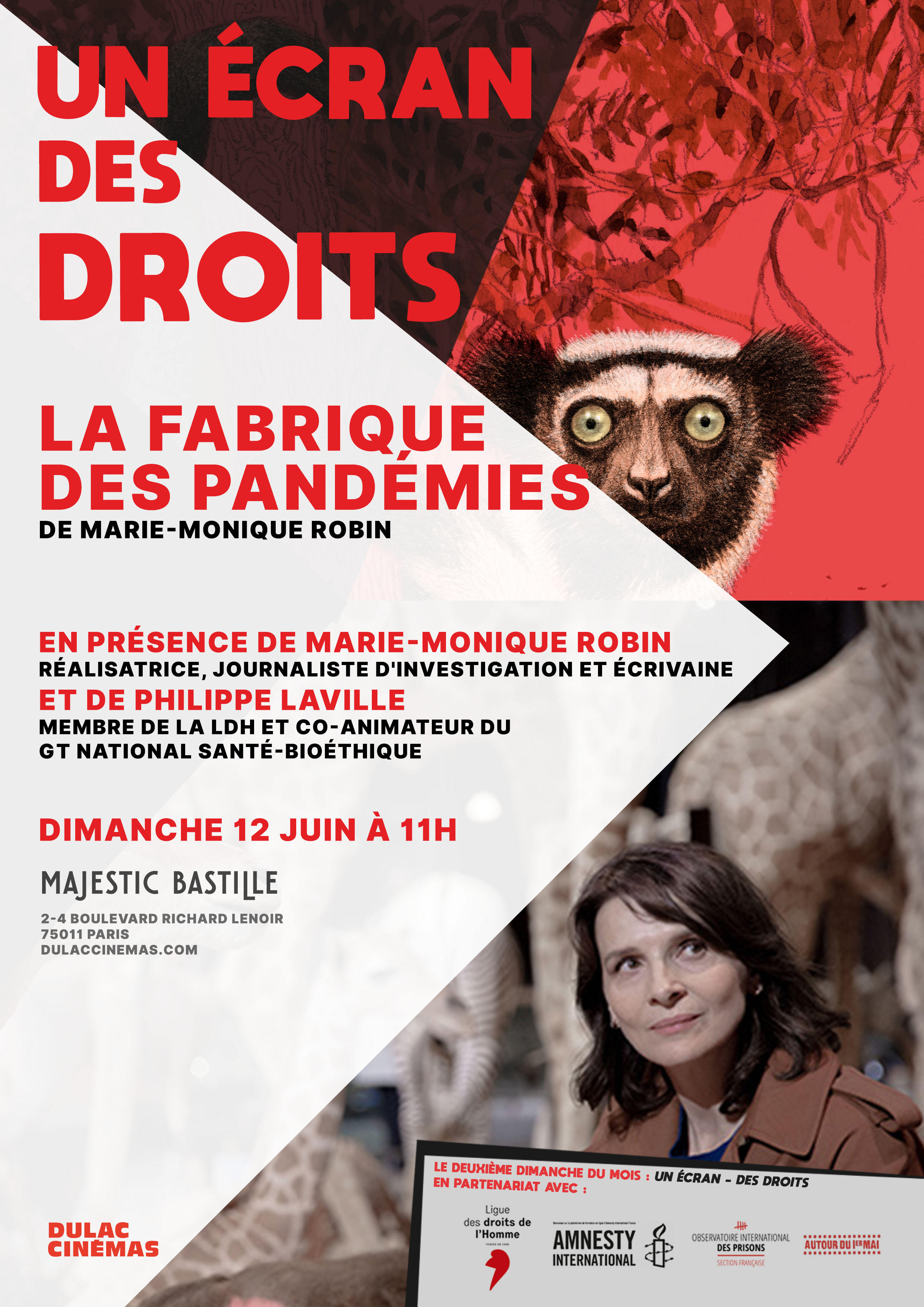 Un Écran Des Droits La Fabrique Des Pandémies De Marie Monique Robin En Présence De La 